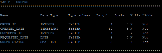 db2 drop one column example